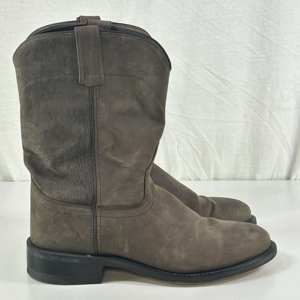 Old West Leather Joseph Cowboy Boots SRM4051 Mens Brown Size 7.5D Roper